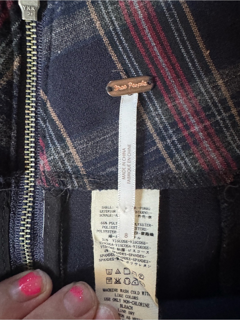 Free People Wellington Tartan Plaid Pencil Skirt - Picture 5 of 6